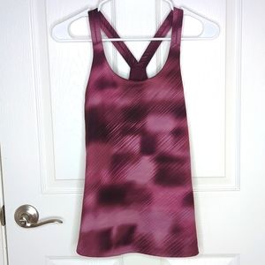 Athleta Optimism Alpine Chia Workout Tank with Built in Shelf Bra Small